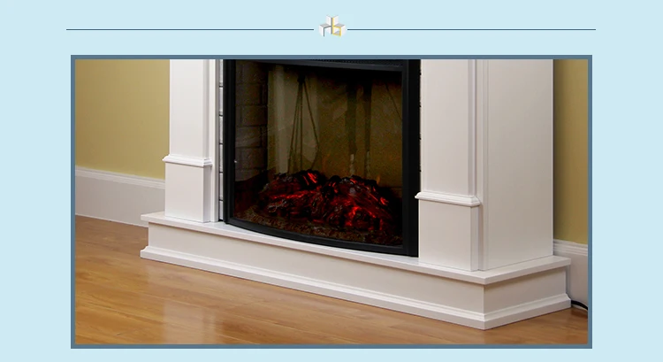 Freestanding Indoor Wood Fireplace Mantels Surround Fire Frame