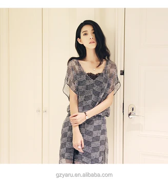 Latest Design Plain Chiffon Long Maxi Dress Loose See Through Deep V Short Sleeve Prom Dress For Women , Buy Silk Chiffon Dress Patterns,Short Sleeve