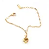 2019 Simple Minimalist Jewelry Unique Chain Solid Heart Charm Bracelet Bracelets for women