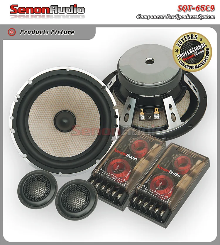 Full Range Speakers 6.5inch 200w 2way Car Component Speaker,Car Audio