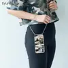 Ultra Thin Camouflage Pattern Crossbody Smart Mobile Phone Case With Lanyard Non-slip Protective Cover Shell