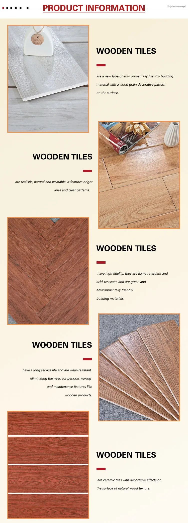 Foshan Guci 150x600 Non Slip Home Wood Look Floor Ceramic Parquet