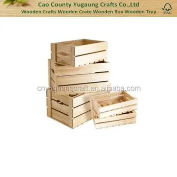 unfinished wooden crates for sale