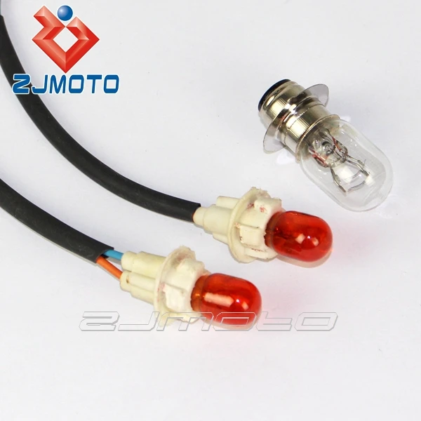 Universal Motorcycle Dirt Bike Headlight 25/25w Red Streetfighter Head