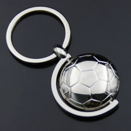 Сувенир Подарок круглый металлический брелок, 3D кристалл футбол брелок в форме земного шара, Цинковый оловянный сплав Глобус земля tellurion брелок