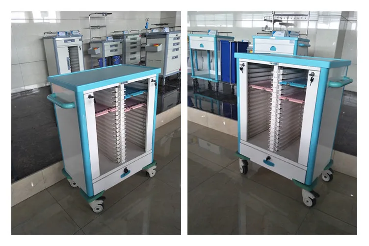 Good price medical record crash trolley cart in hospital