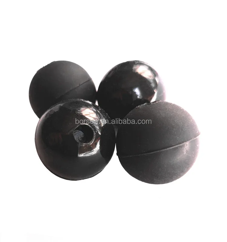 Factory Silicone Beater Drum Mallet Ball Custom Hard Natural Rubber Balls With Half Hole Nitrile