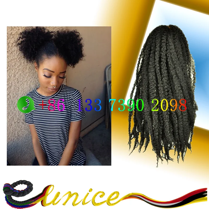 Synthetic Marley Crochet Braid Hot Sale 18inch 100g Afro Kinky