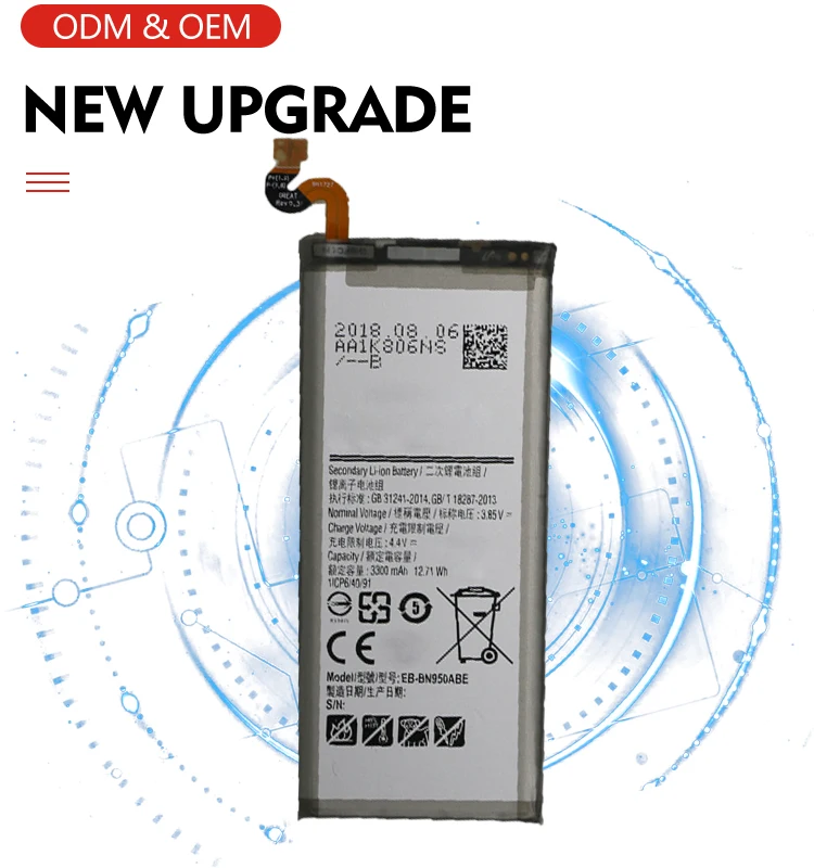 Factory Price of Battery EB-BN950ABE for Mobile Phone Note8 for Samsung Note 8 Batteries Rechargeable