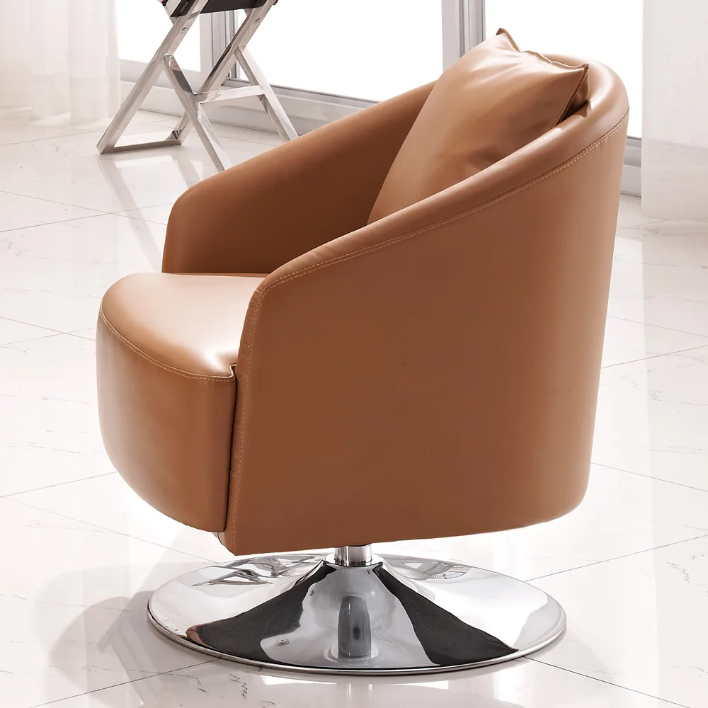 Rotating Small Leather Single Sofa Chair,Living Room Furniture - Buy