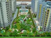 Modern central garden landscape miniature model/ architectural scale model maker