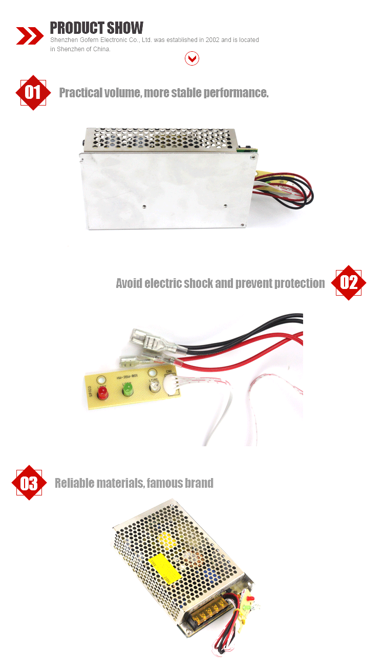 Universal Power Supply Led Tv 13.8v 12v Battery Charger Rohs Power