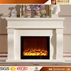 Guangdong Province factory direct supply sandblast finish limestone 2 sided electric marble fireplace mantel shelf