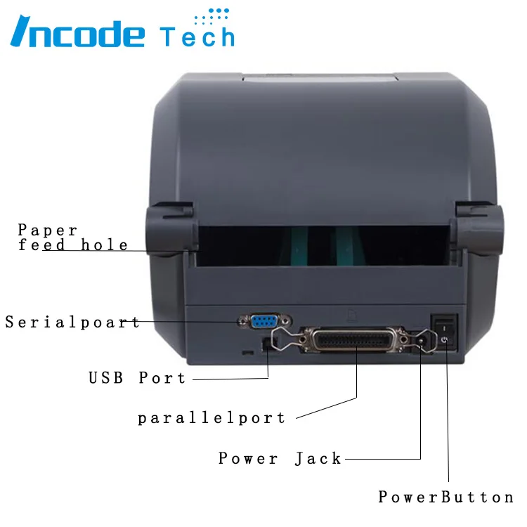 GT800/ 203dpi desktop thermal transfer ribbon printer , barcode label printer thermal printer