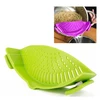FDA Home kitchen clip reusable container pan bowl silicone colanders