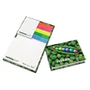 high quality office stationery memo pad comb sticky notes with hard cover custom company logo printing