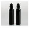 10 ml Amber Glass Roller Bottle with Removable Stainless Steel Roller Ball for Essential Oil 12 pack