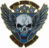 Custom Embroidered skull patches