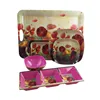 wholesales melamine square red dinnerware sets