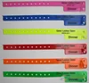 printing silicon/pp/pvc/tyvek/plastic lock event wristbands