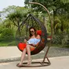 Cheap Garden Outdoor Swing Wicker Rattan Cane Egg Hanging Chair