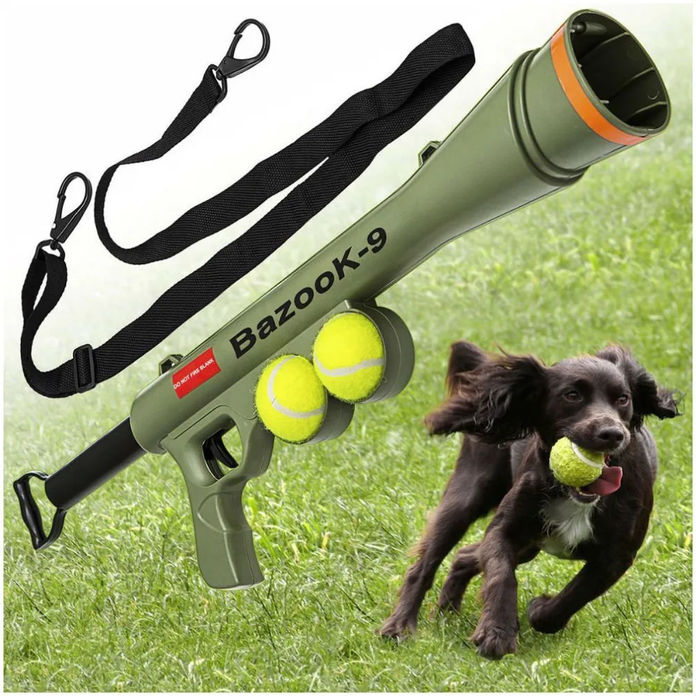 Dog Tennis Ball Toy Launcher For Pet Training Throw Fetch Play Outdoor
