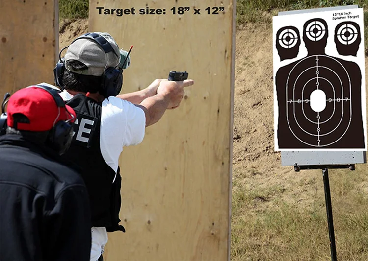 printable shooting targets human silhouette bb gun buy
