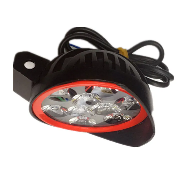 factory direct sale 9 led headlamp daytime running light 12V-24V LED motorcycle headlight