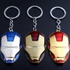 Marvel Comic Movie Souvenir Iron Man Mask Keychain