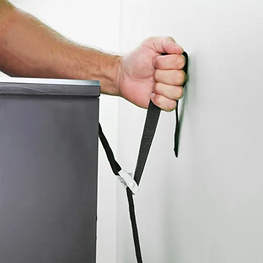 Tv Safety Strap / Antitip Tv Strap (2 Pcs + Screws) Premium Bundle By