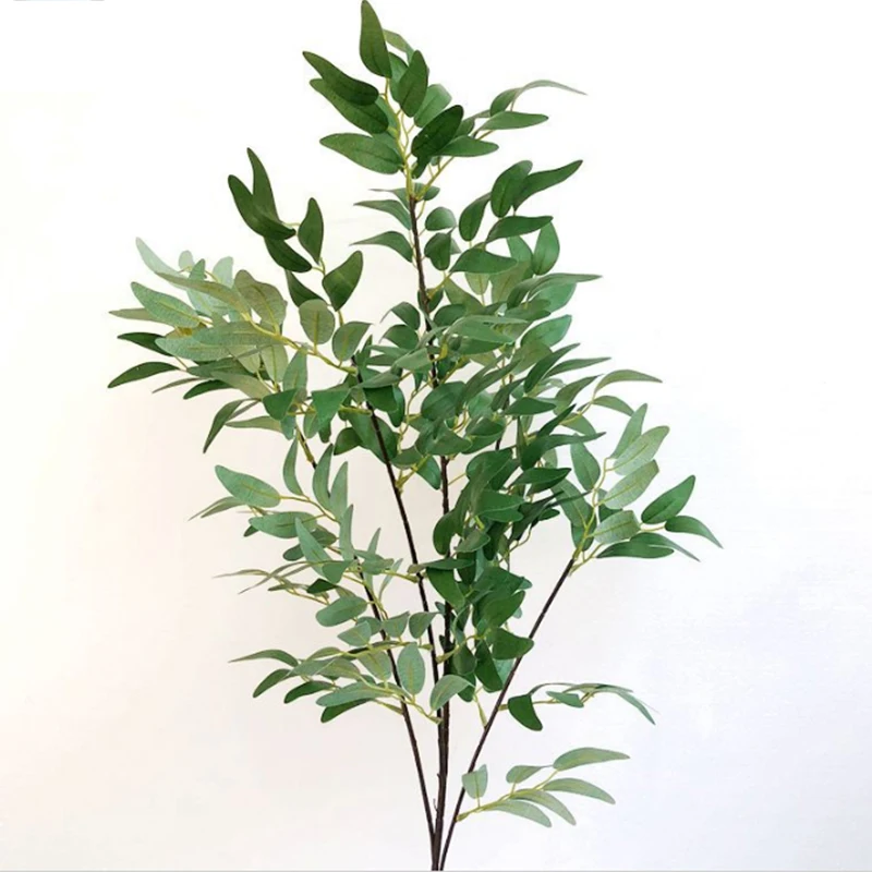 Artificial Willow Grass Branches Leaves Artificial Greenery For Home