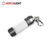 Customization Logo Printed 0.5W Zoom LED Keyring Torch Camping Straw Hat Lamp Purple Light Flashlight
