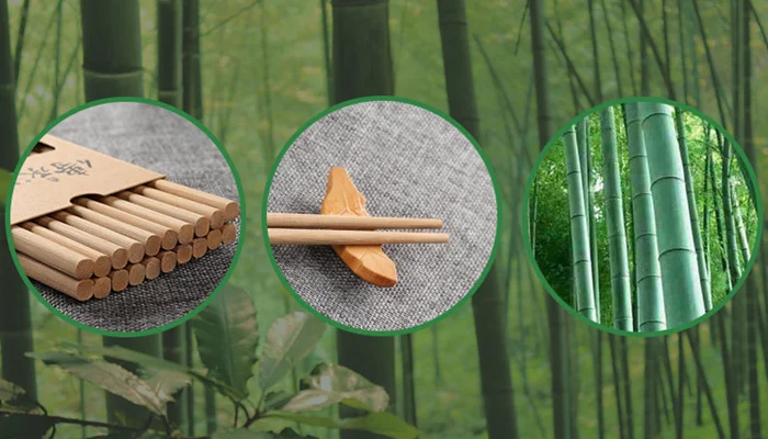 Bulk disposable wooden bamboo printed sleeves custom chopsticks