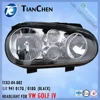 HEADLIGHT for GOLF 4 G4 1998 - 2002 BLACK 1J1 941 017 Q / 018 Q