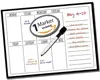 Magnetic Frdige Planner 16*12 Inch Weekly Planner Daily Planner Dry Erase White Board With 1 Markers