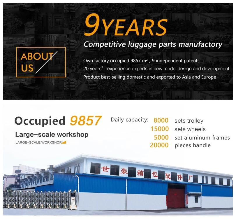 retractable luggage handles parts