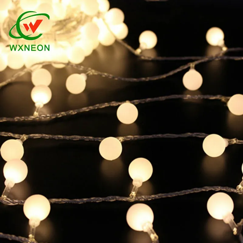 Warm White 33 Feet 100 Led Small Ball String Lights For Garden Led Small Ball String Lights