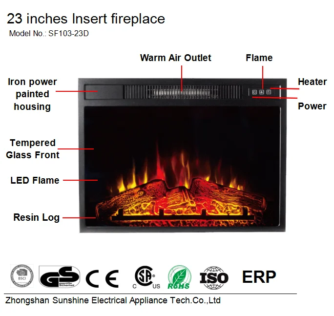 Not Gas Fireplace Wall Embedded Decorative Electric Fireplace