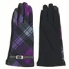 New fabric bowknot women grey thin winter touch screen gloves