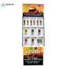 Supermarket cardboard snack display advertising floor display shelf