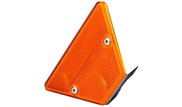 Yellow and white reflective road trapezoidal contours guardrail Delineator for traffic safety