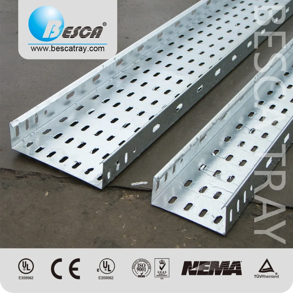 Pregalvanized Cable Tray Size flexible (UL,cUL,CE,IEC,ISO)صواني