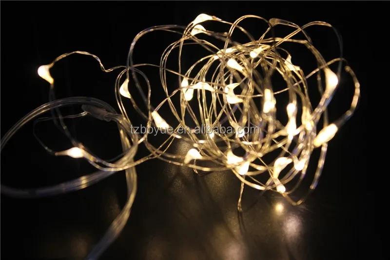 copper silver wire LED battery operated fairy string light holiday decorative light cheap price