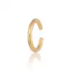 Plan 14K Gold Ear Cuff in 925 Sterling Silver