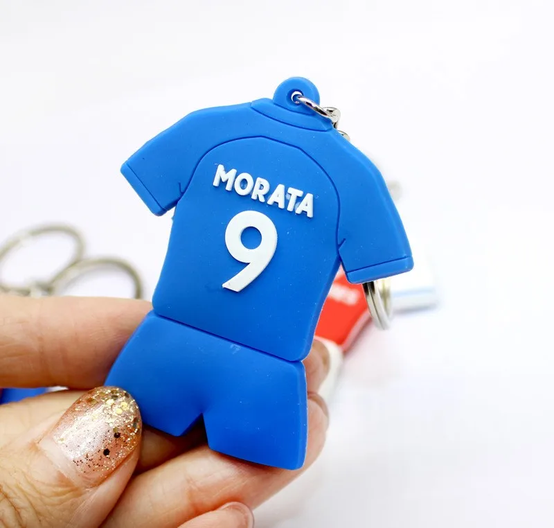 World Cup Gifts Mini Custom Logo Rubber Pvc Football Club Jersey T