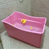 Foldable Toddler Kids Baby Bathtub Large Portable Plastic Baby Bath Tub