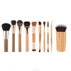 Multi-function brush specialized field brush 10 pcs bamboo handle cosmetic brush set