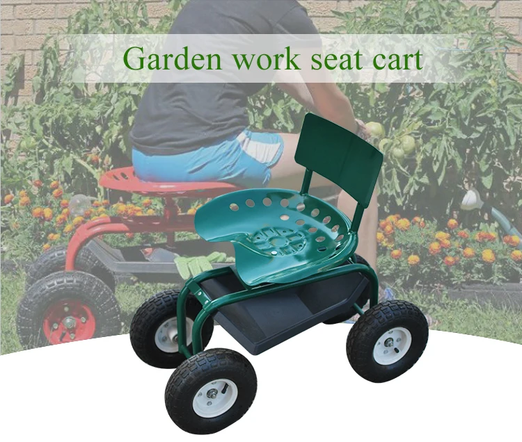 Tractor Style Garden Seat Cart On Wheels Tc4501b Buy Garden Seat