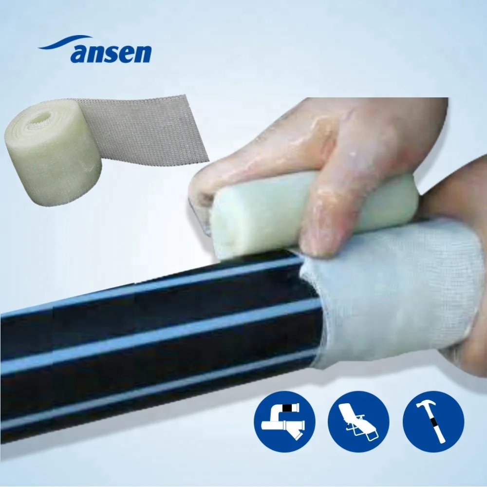 Waterproof Fiberglass Pipe Repair Bandage Pipe Fix Wrap Pipeline Fix