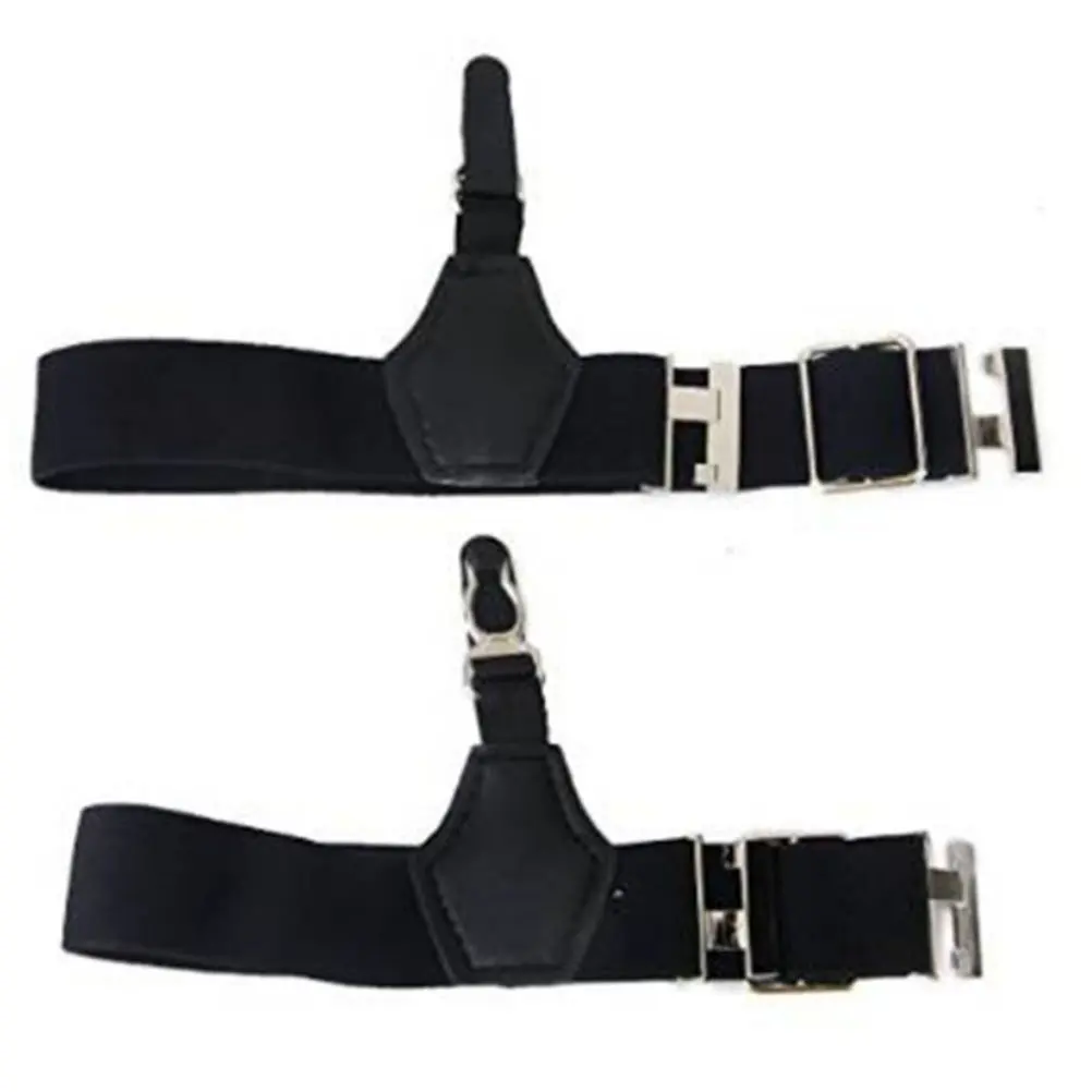 TiaoBug Sock Garters 1 Pair Double Clip Sock Suspender Garter Belt for Men